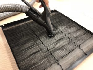 エアコンフィルター清掃